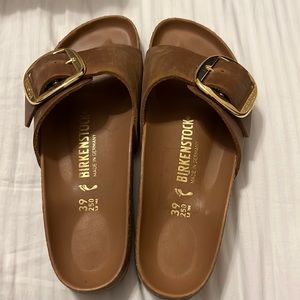 Birkenstock Madrid, big buckle slide 39 or 8/8.5